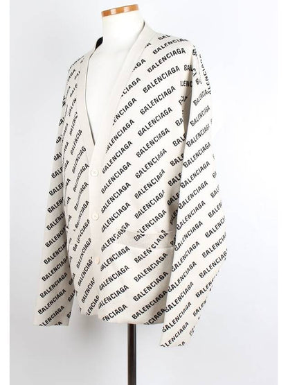 Luxury Balenciaga Trending 2025 All over multi logo cardigan L