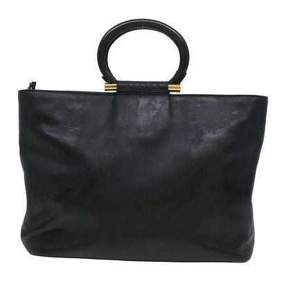 Luxury CELINE Tote Bag Leather 2way Black  44998