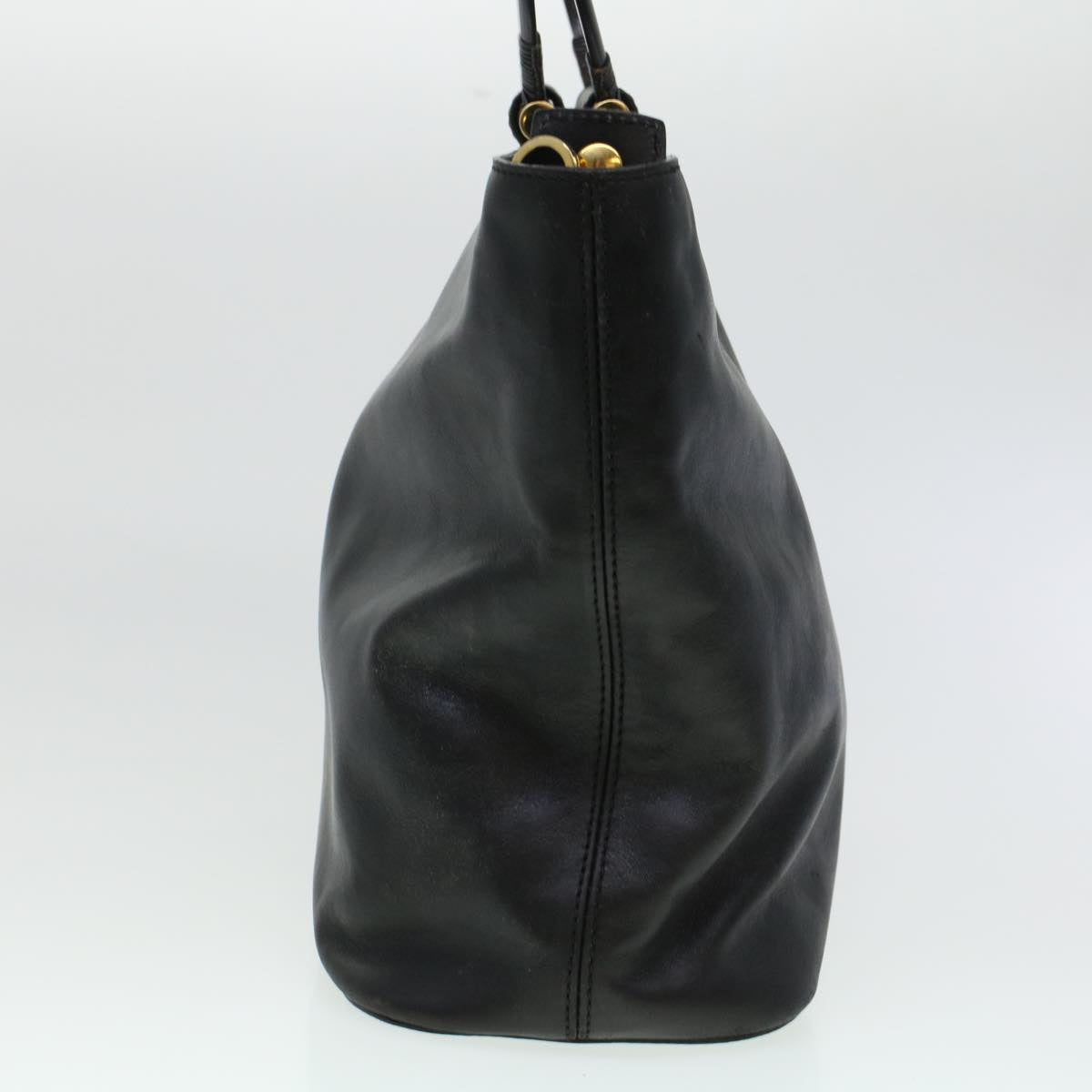 Luxury CELINE Tote Bag Leather 2way Black  44998