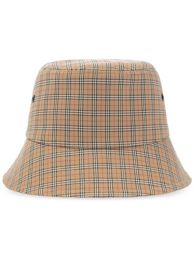 Luxury Burberry Mini Check Bucket Hat Archive Beige