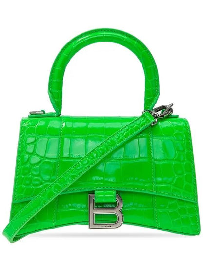 Luxury Balenciaga Trending 2025 Hourglass Tote Bag Green