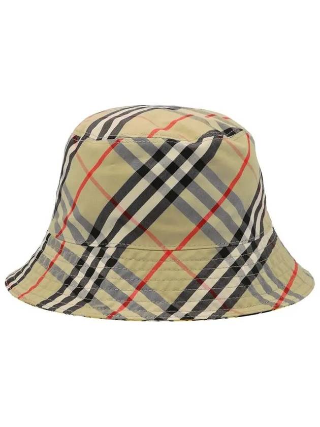 Luxury Burberry Vintage Check Reversible Bucket Hat Yellow