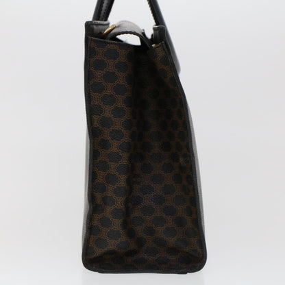 Luxury CELINE Macadam Canvas Hand Bag PVC Leather Black  45906