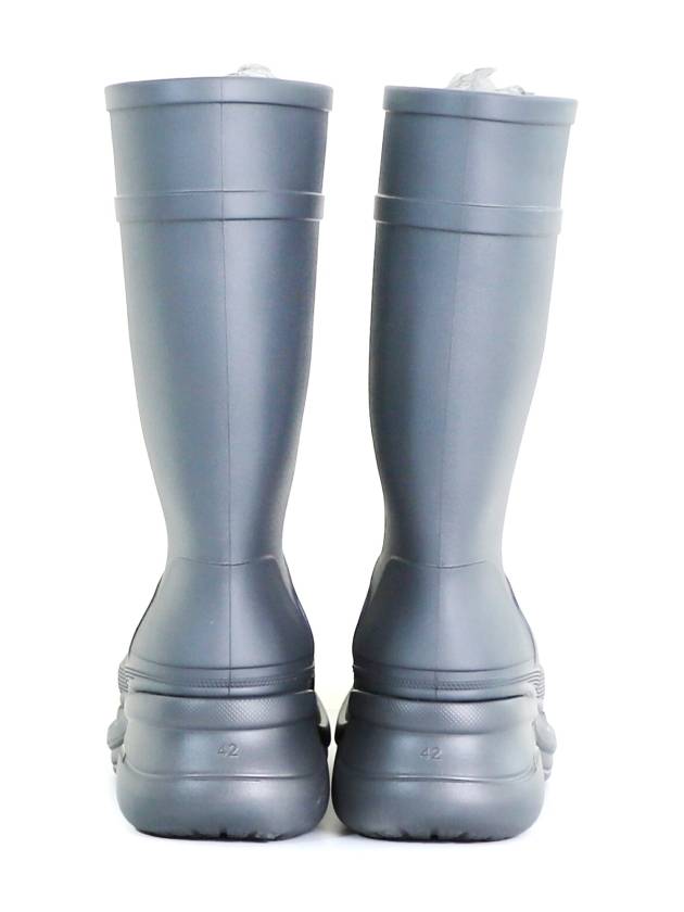 Luxury Balenciaga Trending 2025 42 BB x Crocs Men s Clog Logo Rubber Boots Gray