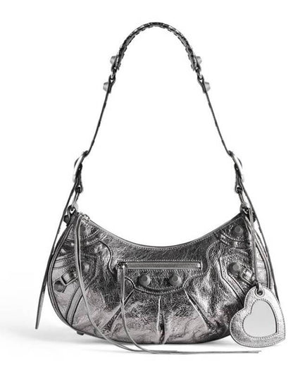 Luxury Balenciaga Trending 2025 Le Cagole Small Shoulder Bag Silver
