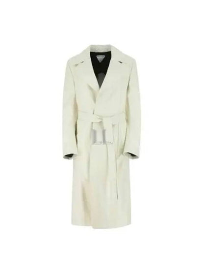 Luxury Bottega Veneta Lamb Leather Single Coat Ivory