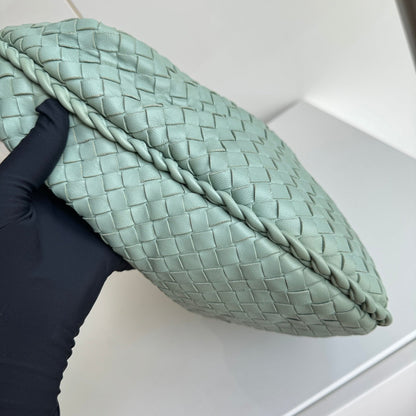 Bottega Veneta Veneta Hobo Medium Green Intrecciato Leather Bag 41cm