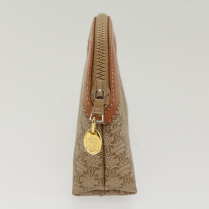 Luxury CELINE Macadam Canvas Pouch Beige  48224