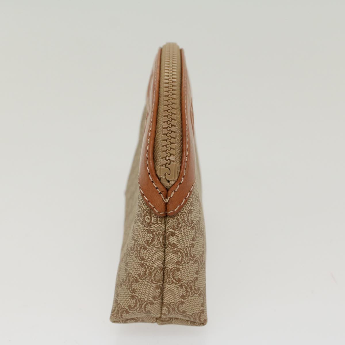 Luxury CELINE Macadam Canvas Pouch Beige  48224