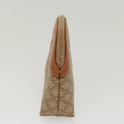 Luxury CELINE Macadam Canvas Pouch Beige  48224