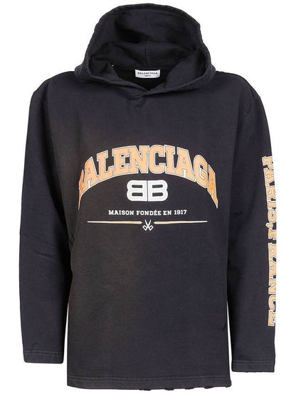 Luxury Balenciaga Trending 2025 BB Logo Hoodie Black