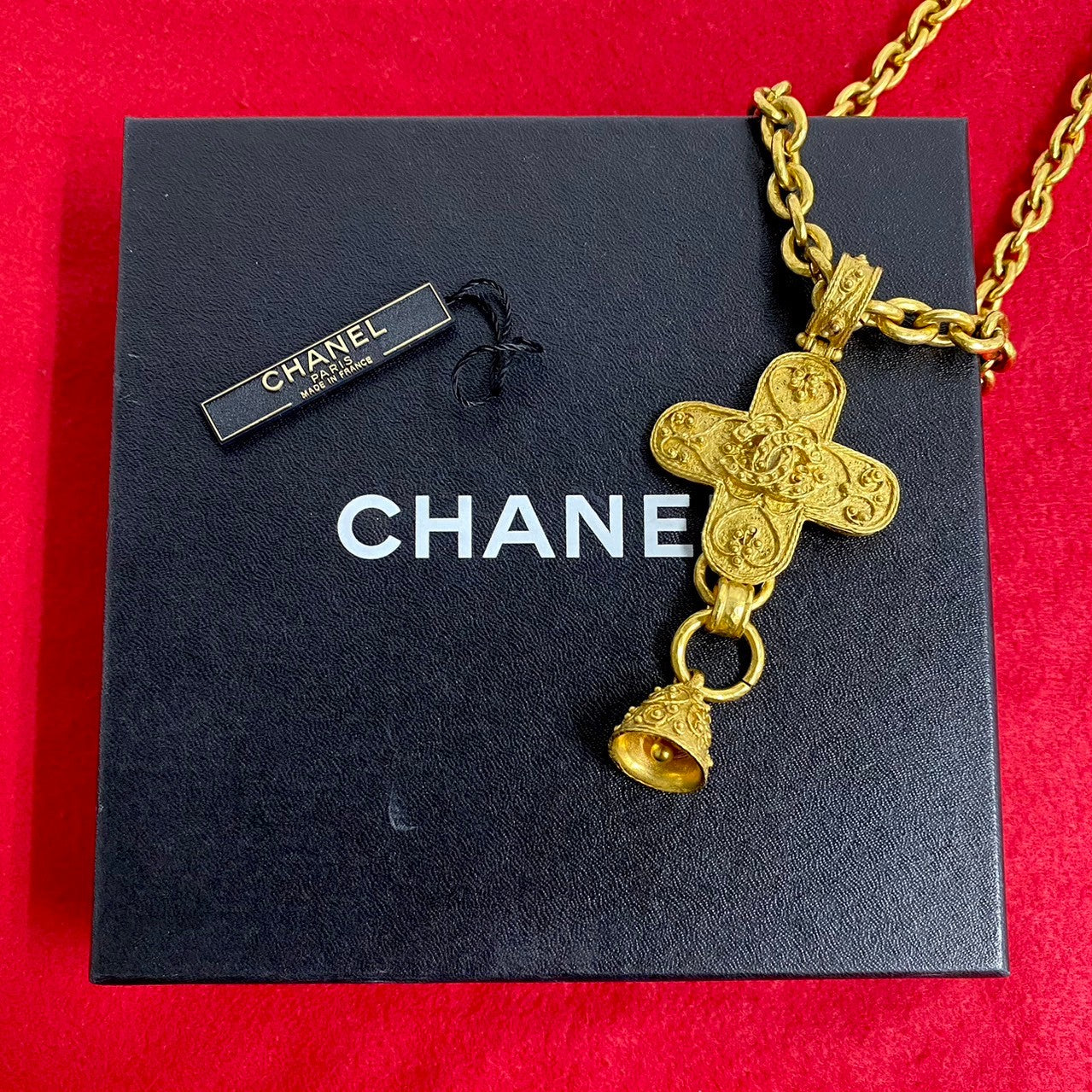 CHANEL Necklace Gold Plated gold Women