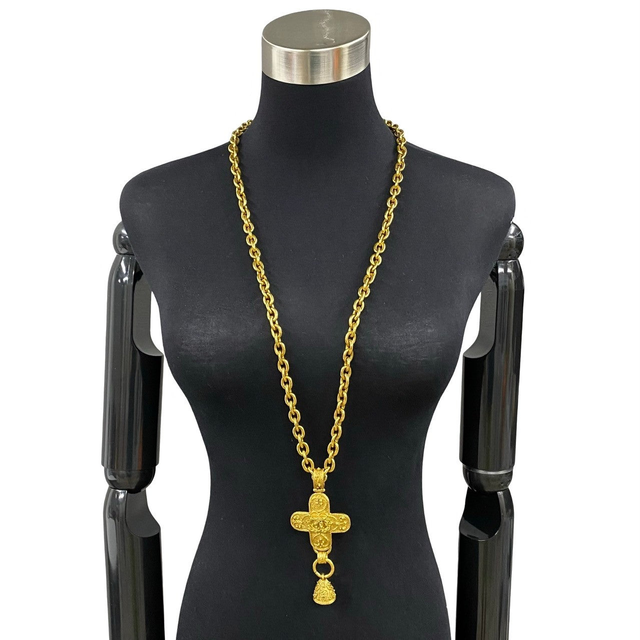 CHANEL Necklace Gold Plated gold Women