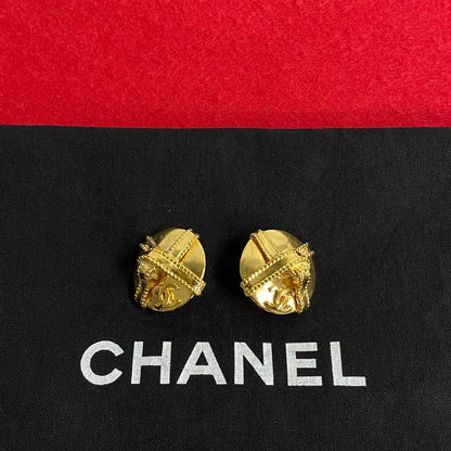 CHANEL Earring Gold Plated gold Women