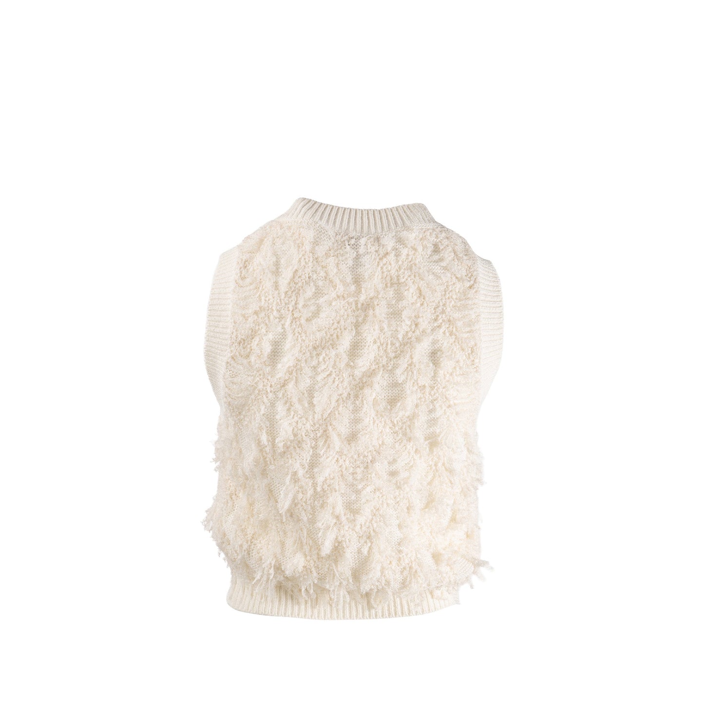Chanel Size 34 21S No.5 Button Sleeveless Top Cotton/True Hemp/Polyamide Ecru LGHW