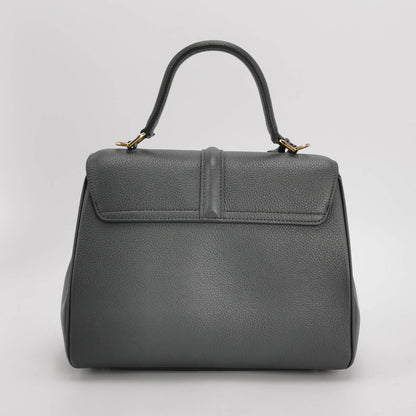 Celine 16 Bag Small Grey Pebbled Calfskin Leather