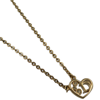 Christian Dior Necklace Metal, Rhinestone gold Women