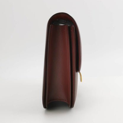 CELINE Classic Flap Burgundy Box Leather crossbody bag