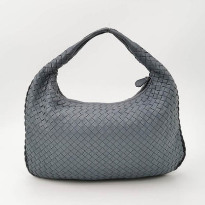 Bottega Veneta Hobo Bag leather Blue Grey Medium 40cm