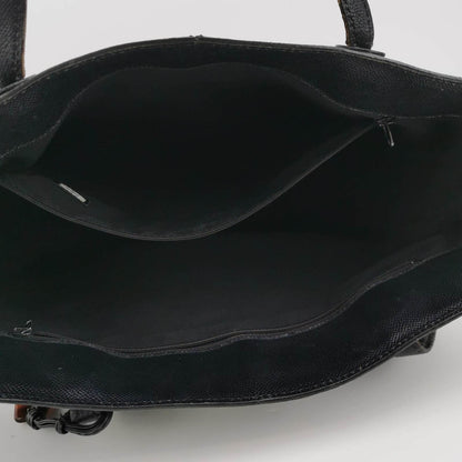 Chanel 1997-1999 Black Leather Tote Bag