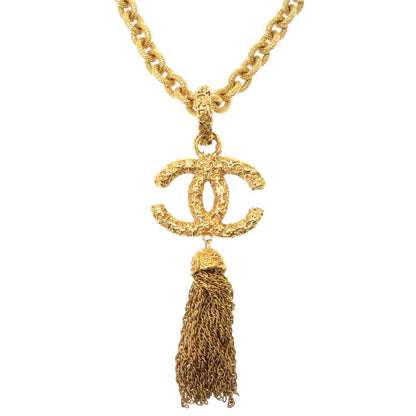 CHANEL Necklace metal gold COCO Mark Lava Vintage unisex(Unisex)