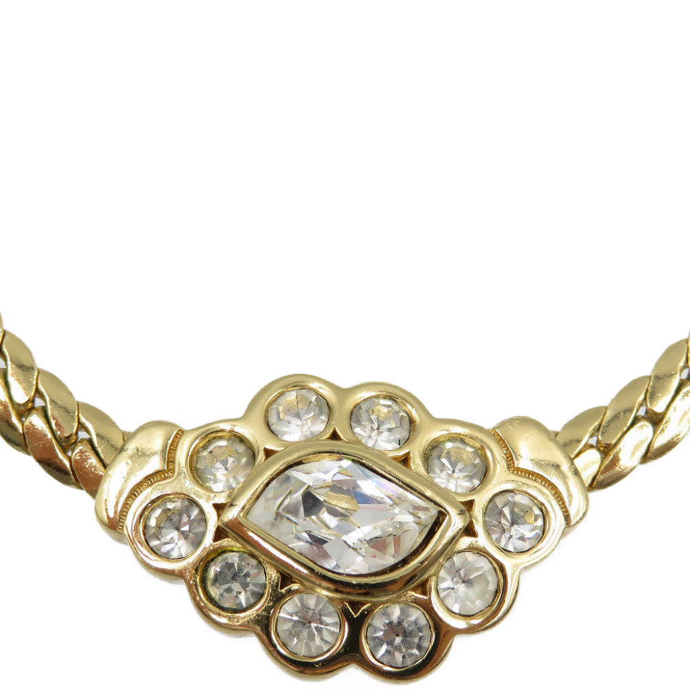 Christian Dior Necklace Metal, Rhinestone gold Women