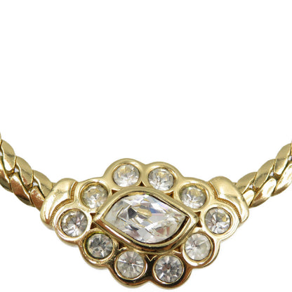 Christian Dior Necklace Metal, Rhinestone gold Women