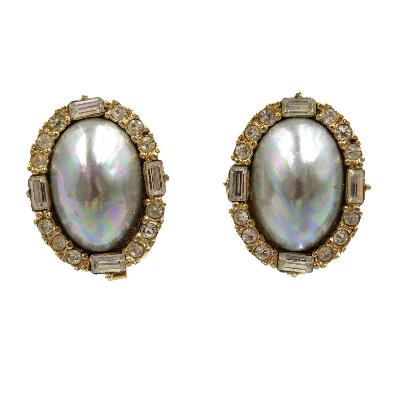 Christian Dior Earring Gold Plated, Faux Pearl gold Women