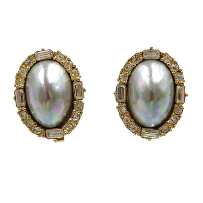 Christian Dior Earring Gold Plated, Faux Pearl gold Women