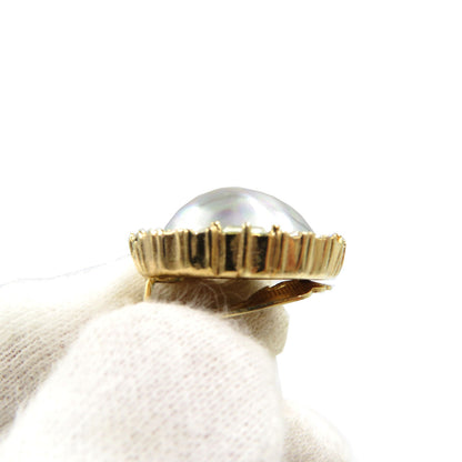 Christian Dior Earring Gold Plated, Faux Pearl gold Women