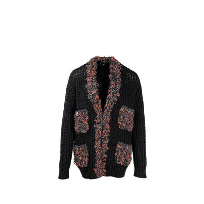 Chanel Size 34/36 cardigan cashmere grey/ multicolor