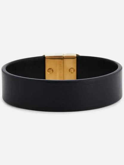Luxury Balenciaga Trending 2025 BB Slim Cuff Bracelet Black