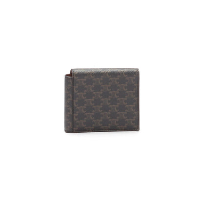 Luxury CELINE Triomphe Canvas Flap Origami Wallet