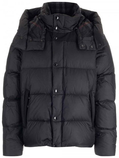 Luxury Burberry Detachable Sleeve Hoodie Padded Black