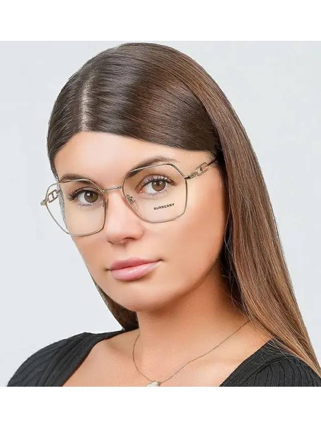 Luxury Burberry Eyewear Charley Gold Framed Eyeglasses Light Gold