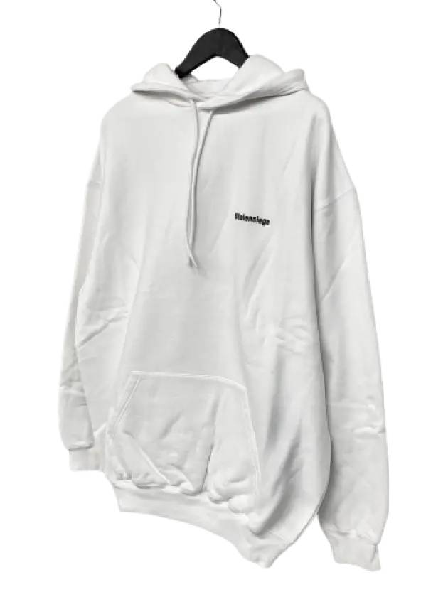 Luxury Balenciaga Trending 2025 BB Logo Oversized Hoodie White