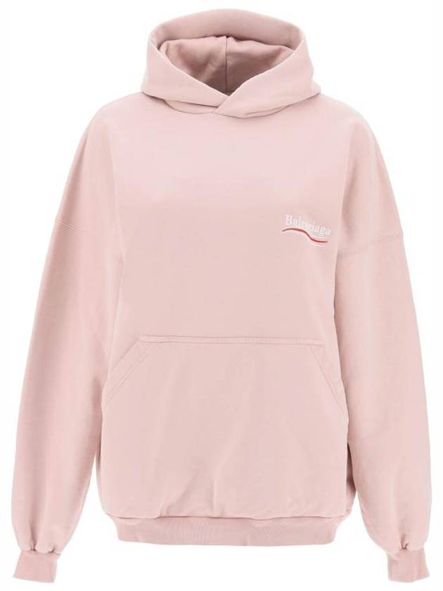 Luxury Balenciaga Trending 2025 Embroidered Logo Cotton Hoodie Light Pink