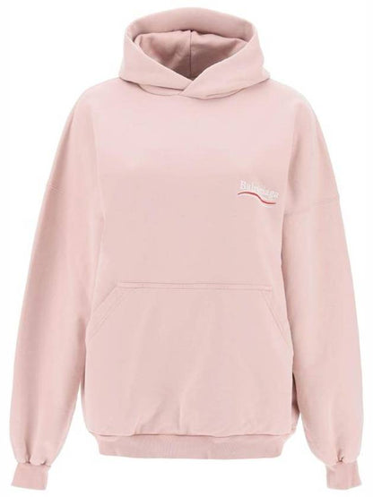 Luxury Balenciaga Trending 2025 Embroidered Logo Cotton Hoodie Light Pink