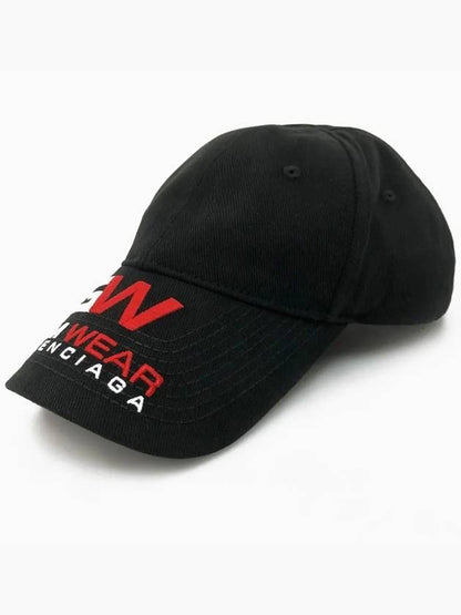 Luxury Balenciaga Trending 2025 Embroidered Gymwear Logo Ball Cap Black