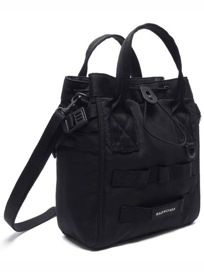 Luxury Balenciaga Trending 2025 Army Logo Small Tote Bag Black