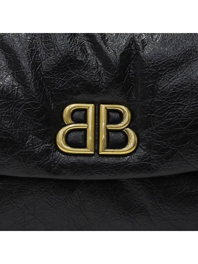 Luxury Balenciaga Trending 2025 Monaco Chain Strap Shoulder Bag Black
