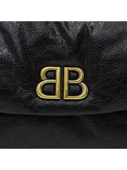 Luxury Balenciaga Trending 2025 Monaco Chain Strap Shoulder Bag Black