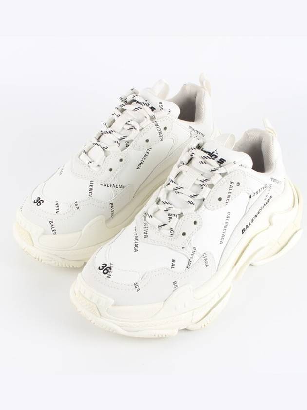 Luxury Balenciaga Trending 2025 Triple S Multi Logo White 36 230