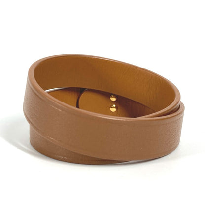 Dior bracelet leather Brown CD logo Women