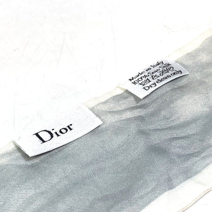 Dior scarf silk white Initials logo Q Mitsua Women
