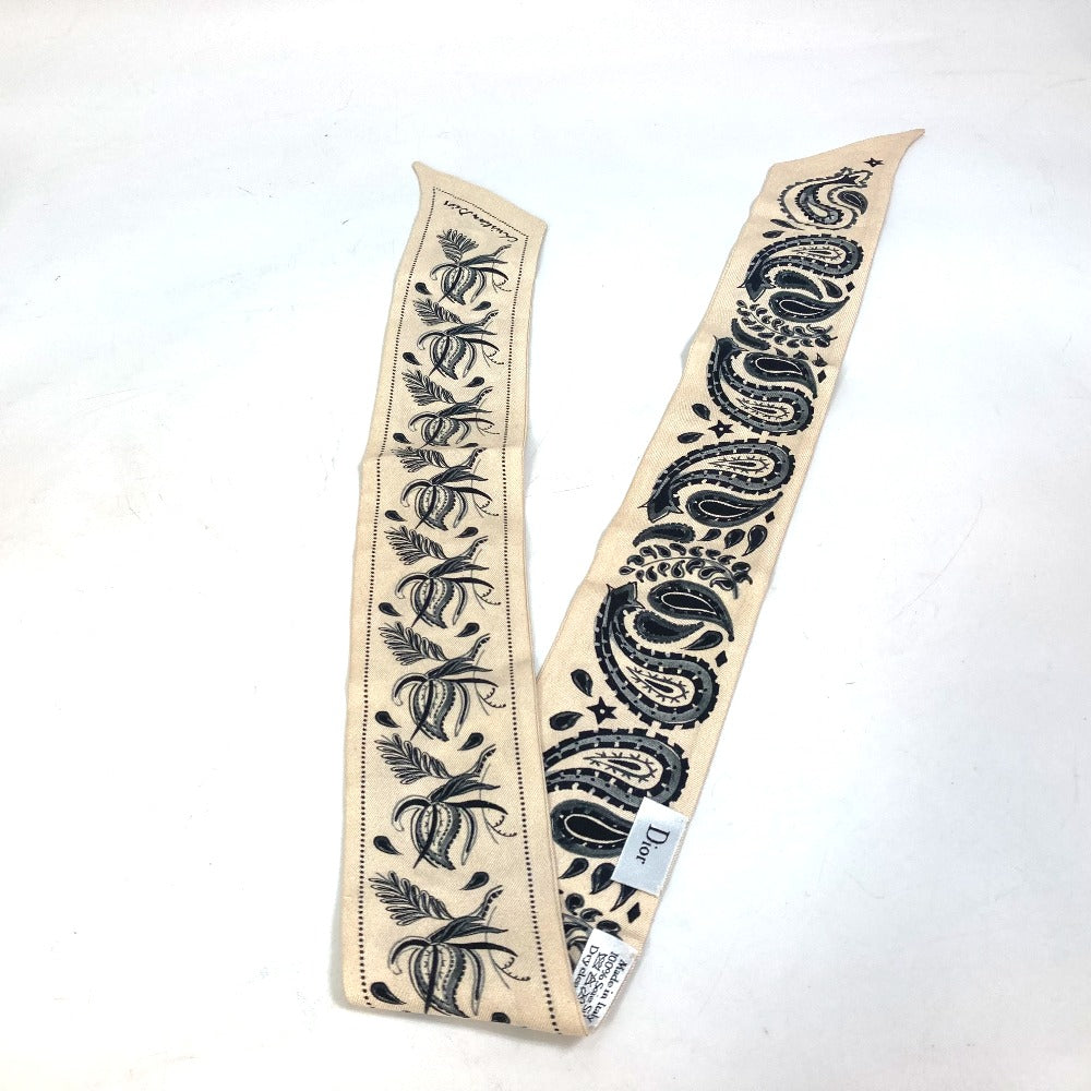 Dior scarf silk beige logo mitsa Women