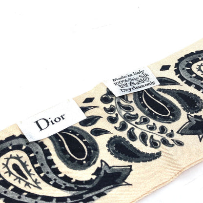 Dior scarf silk beige logo mitsa Women