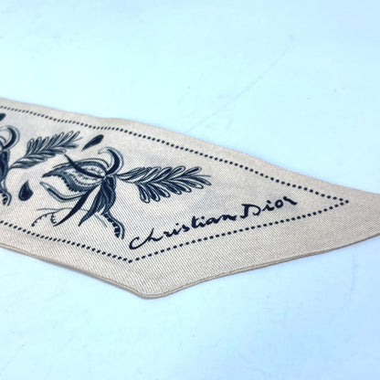 Dior scarf silk beige logo mitsa Women