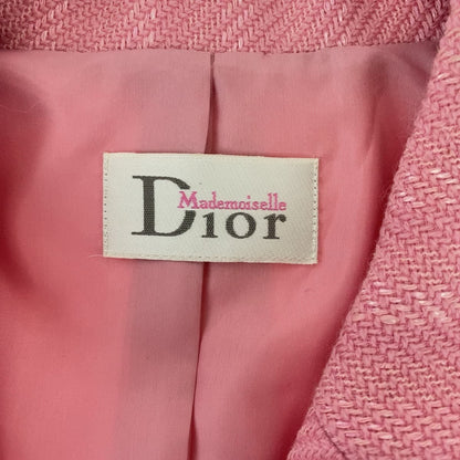 Dior tailored jacket wool pink Frill No size listed
