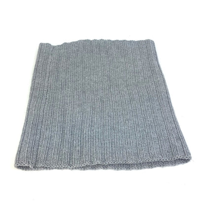 Dior Scarf wool gray Dior Homme Knit Leather Tag Leather Tag Logo mens